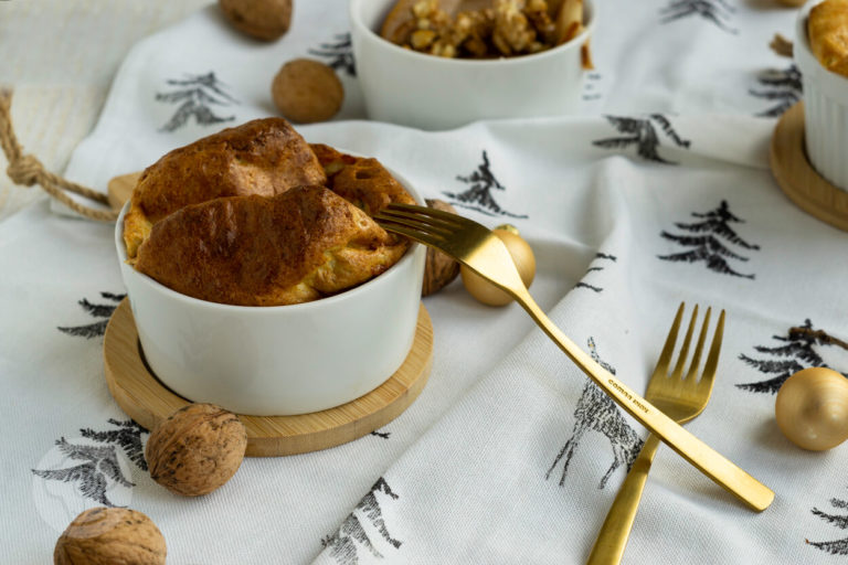 Käsesoufflé mit AOP Fourme d&amp;#39;Ambert - Küchentraum &amp; Purzelbaum