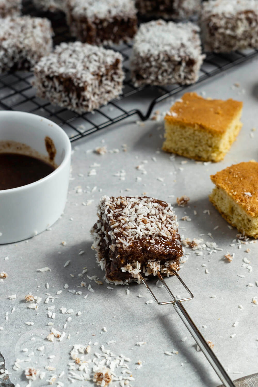 Australische Lamingtons - Küchentraum &amp; Purzelbaum