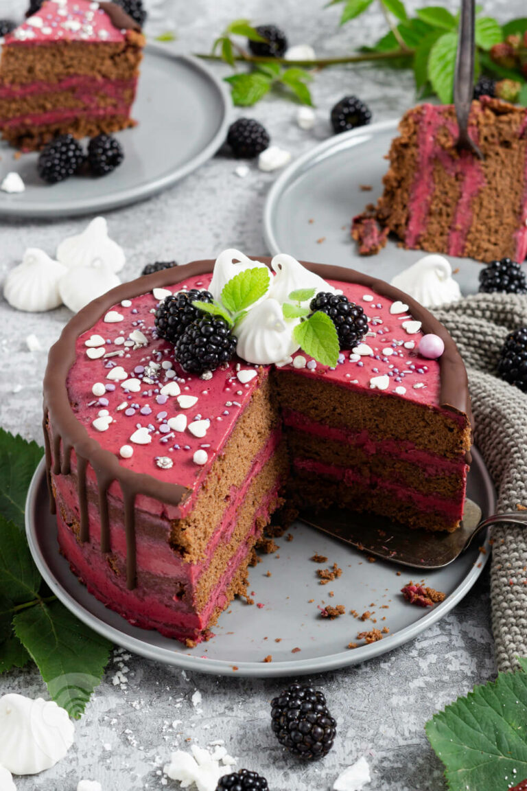 Brombeer Torte Mit Schokolade - Küchentraum & Purzelbaum