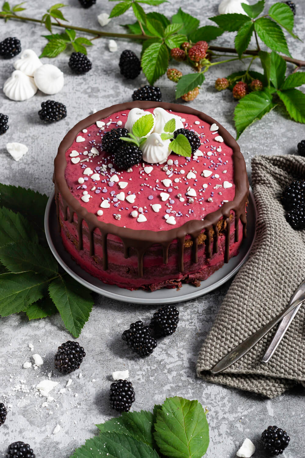 Brombeer Torte Mit Schokolade - Küchentraum & Purzelbaum