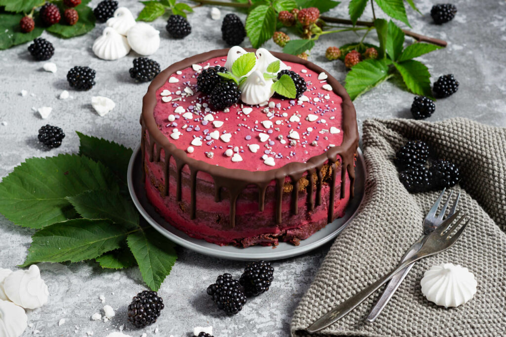 Brombeer Torte Mit Schokolade - Küchentraum & Purzelbaum