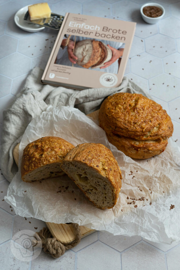 Leinsamen Brot Mit Käse - Küchentraum & Purzelbaum