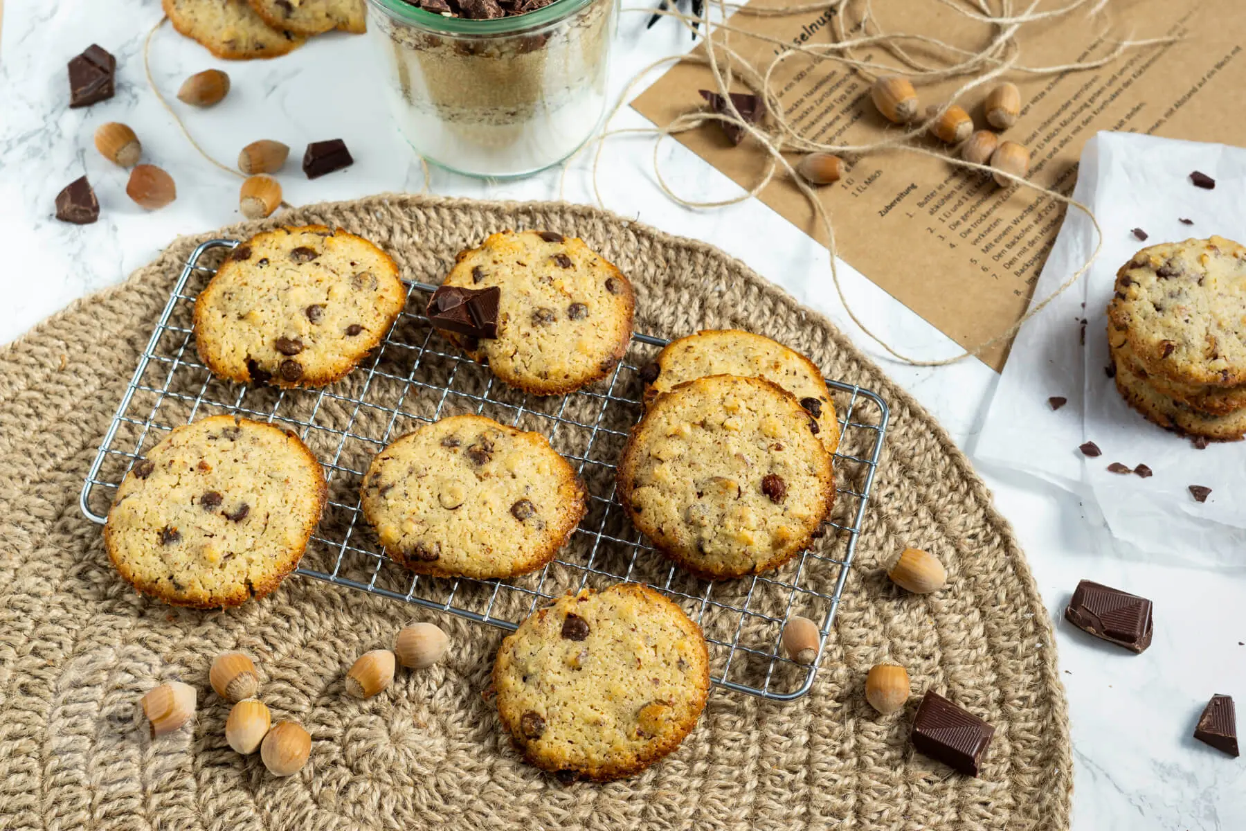 Schoko Cookies mit - Purzelbaum Nüssen & Küchentraum