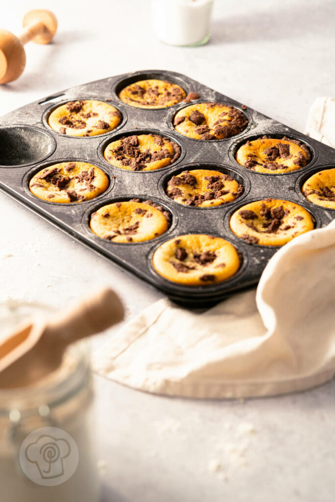 Einfache Zupfkuchen Muffins gebacken in der Muffinform