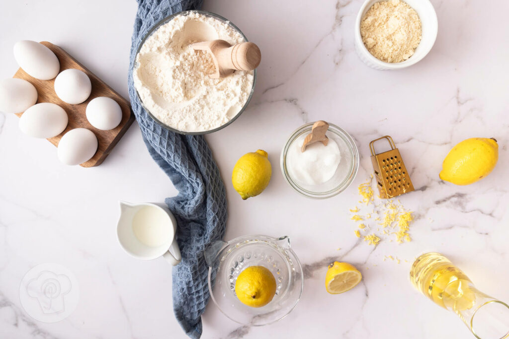 Zitronenmuffins mit Öl - einfach, schnell, lecker - Zutaten