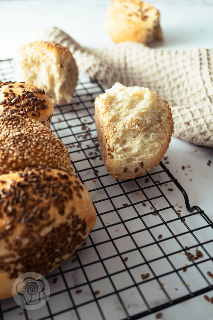 Einfache Brötchensonne - Partybrötchen aus Hefeteig