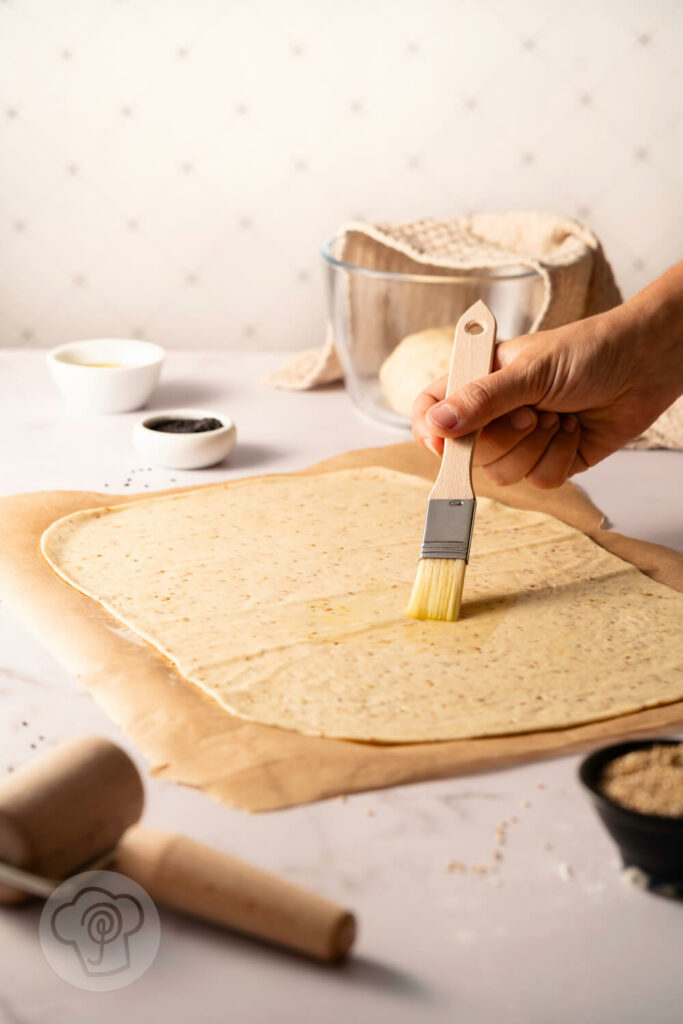 Knusprige Cracker mit Sauerteig - Zubereitungsschritte