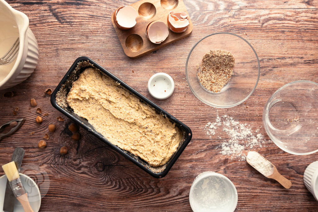 Schneller Nusskuchen - einfach und saftig - Schrittweise Zubereitung