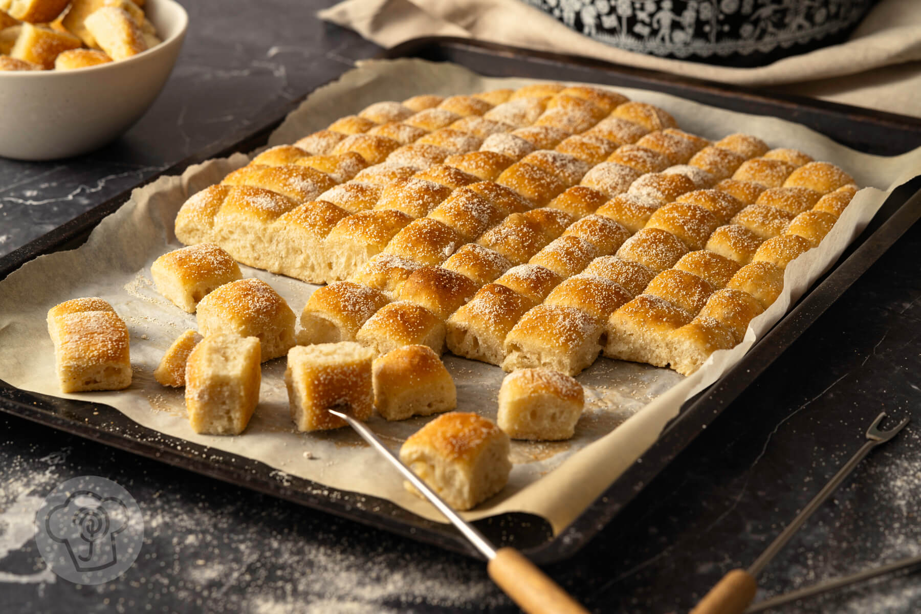 Mehr über den Artikel erfahren No Knead Fonduebrot zum Käsefondue