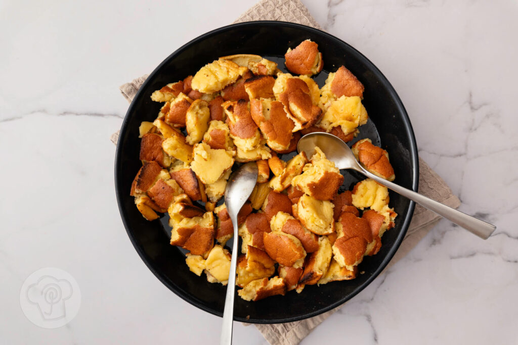 Kaiserschmarrn aus dem Backofen - Zubereitung