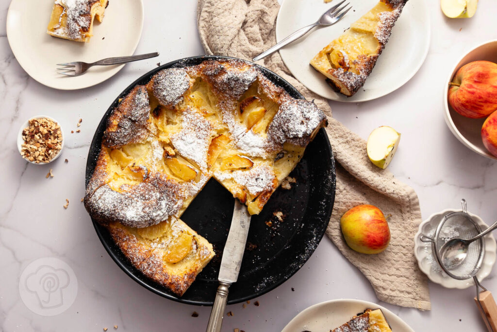 Ofenpfannkuchen mit Apfel - Apfelpfannkuchen